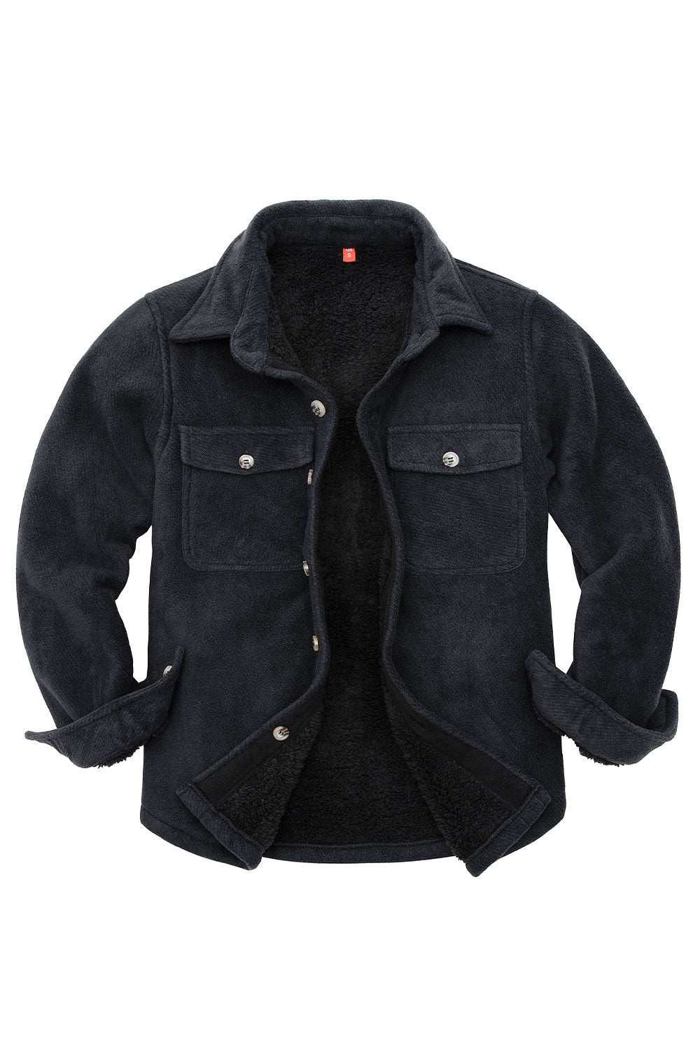 Girls Sherpa Lined Buffalo Plaid Fleece Button Down Shirt Jacket-Kids